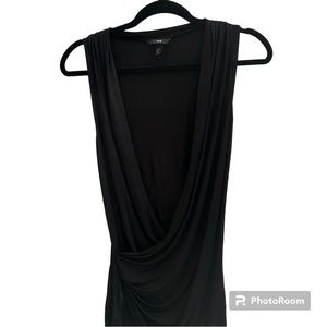 H&M PLUNGING SHEER TOP